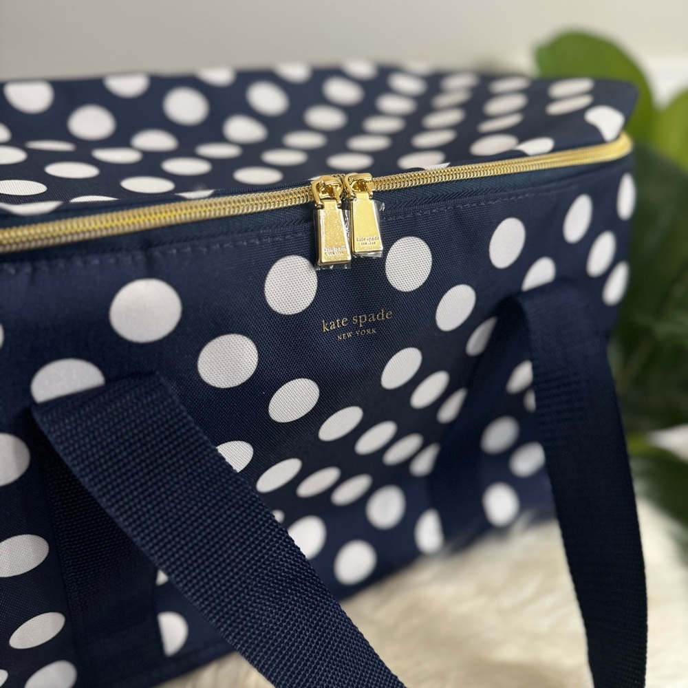 Kate Spade Polka Dot Navy Cooler